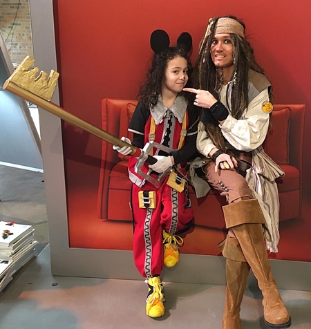 King Micky und Jack Sparrow bei den Entdeckertagen in der Festung Mark