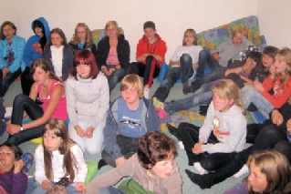 Dreharbeiten, Kinderschauspielschule Magdeburg, K. Beyerling, Olvenstedter Chaussee 28